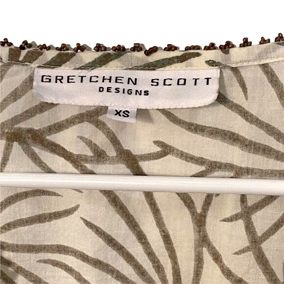 Gretchen Scott Coverup taupe tan brown Beach Swim XS - Picture 6 of 6